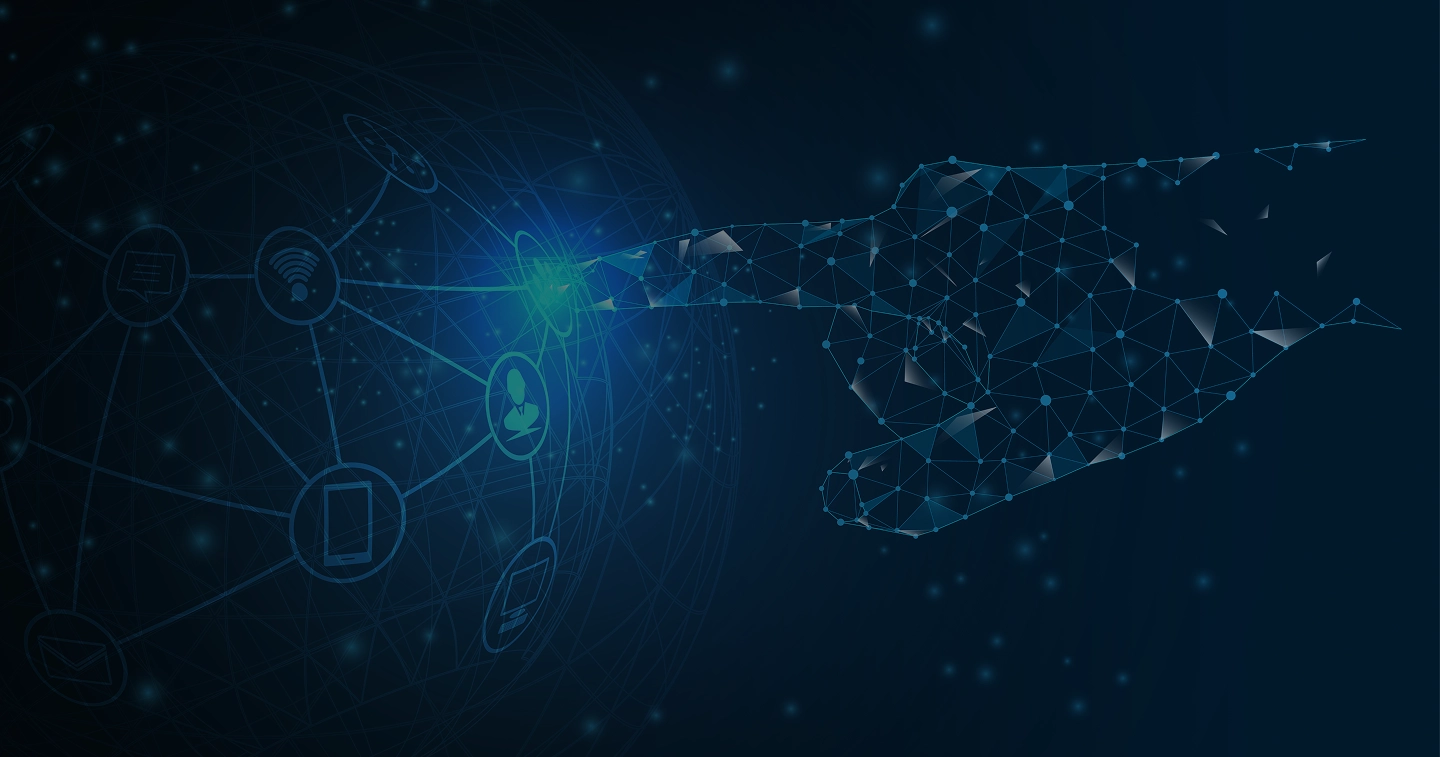 Grafica di sfondo della pagina contatti di RaiGen Trade